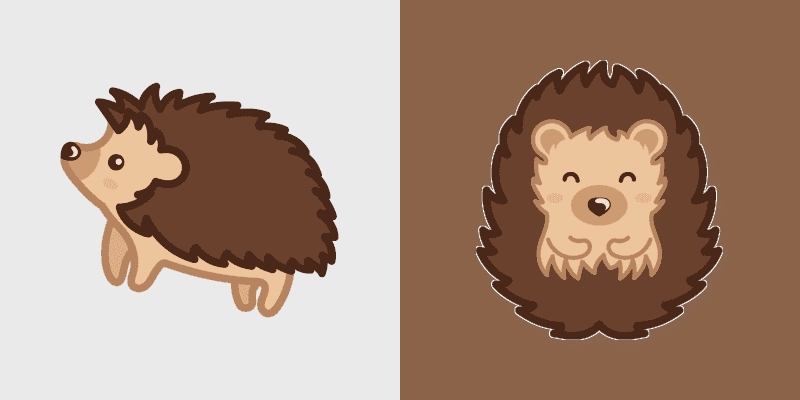 Cute Cursor Pack - Hedgehog Delight