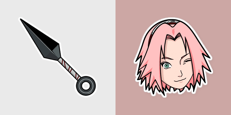 Sakura Sakura Kunai Shuriken Cute Cursor