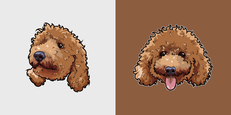 Cute Cursor Toy Poodle Pack