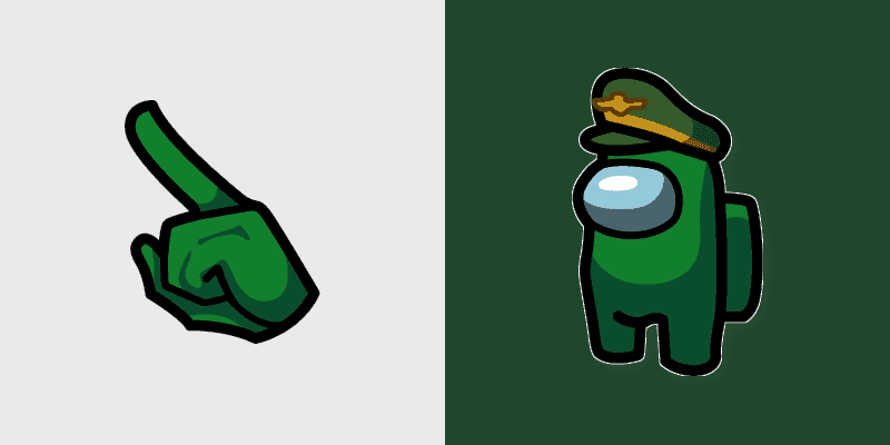 Green Cursor Pack - Among Us General Hat