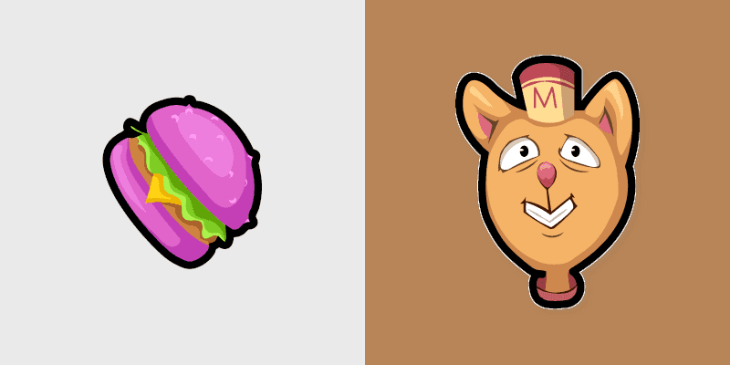 Custom Cursor Pack: Burgerpants & Glamburger