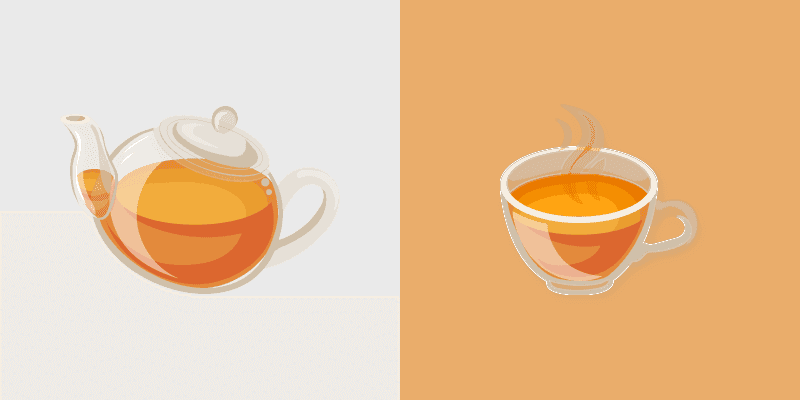 Enchanting Tea & Teapot Cute Cursor Pack