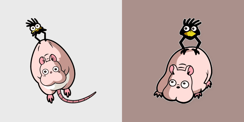 Cute Cursor Collection - Spirited Away Boh and Yubabas Bird