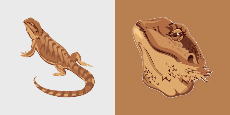 Custom Cursor Pack - Bearded Dragon