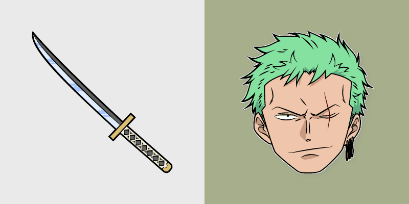 Custom Cursor Pack - Zoro Sword Masterpiece