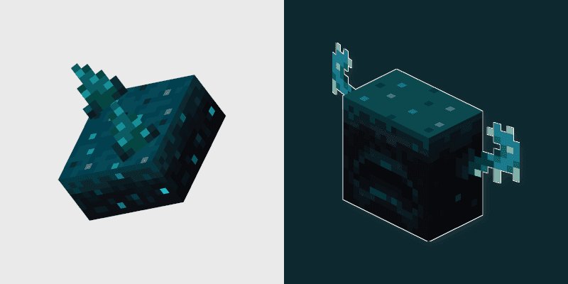 Custom Cursor Pack - Minecraft Warden & Sculk