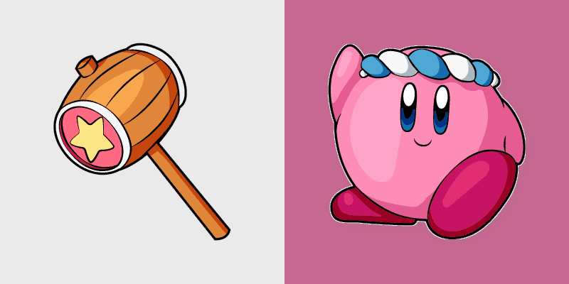 Cute Cursor Pack: Kirby Hummer