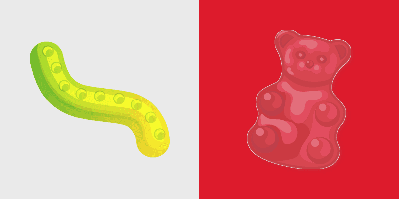 Sweet Cursor Pack - Gummy Worm & Bear