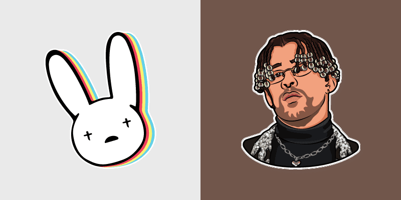 Custom Cursor with Bad Bunny Logo