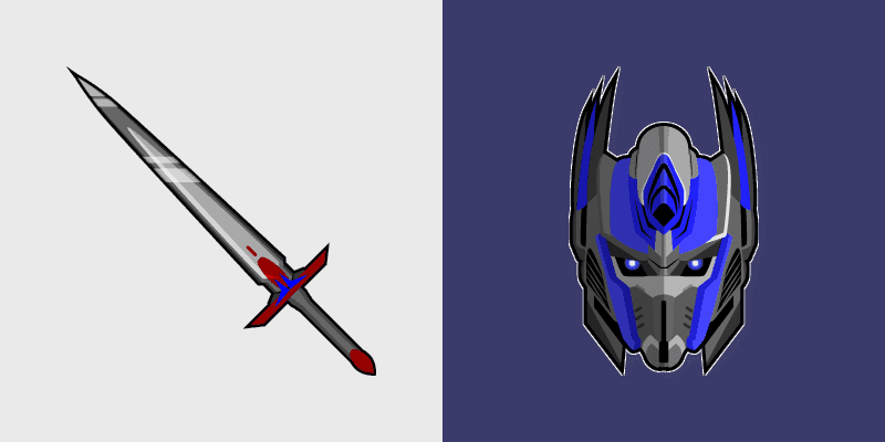 Custom Cursor - Optimus Prime and Sword Edition
