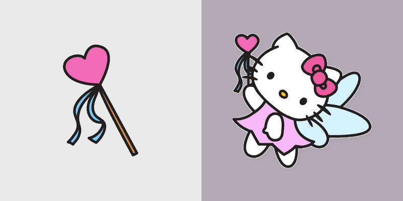 Cute Cursor Pack - Hello Kitty Magic Wand