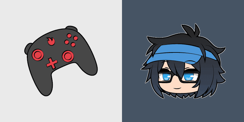 Cute Cursor Pack for Gacha Life Luni & Fire