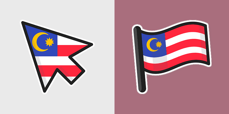 Cute Cursor Collection - Malaysia Flag