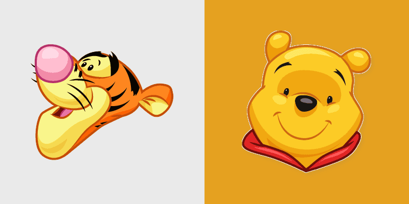 Winnie the Pooh & Tigger Cute Mouse Cursor Pack