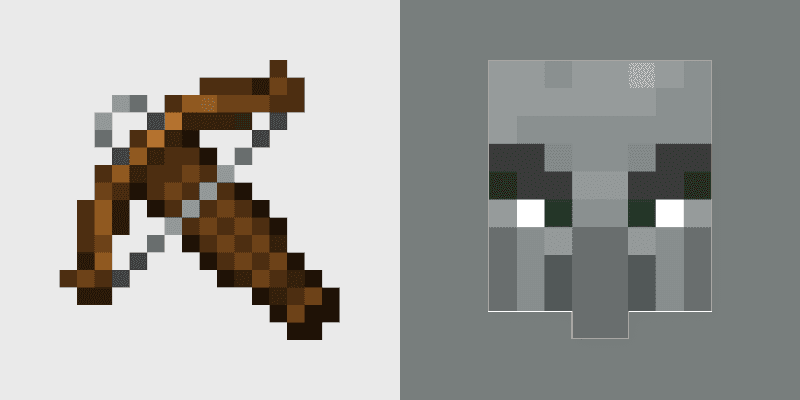 Minecraft Crossbow & Pillager Custom Cursor Pack