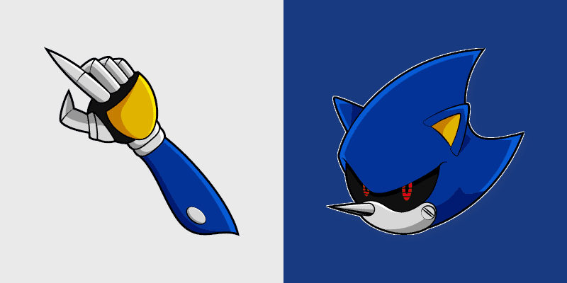 Cute Cursor Metal Sonic