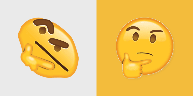 Cute Cursor Pack - Thinking Emoji Mouse