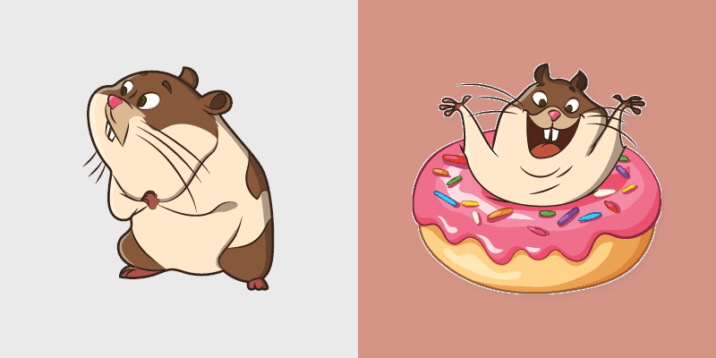 Cute Hamster Cursor Pack