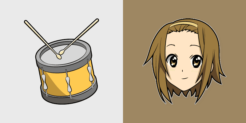 Cute Cursor Pack - Ritsu Tainaka's Drum Beat