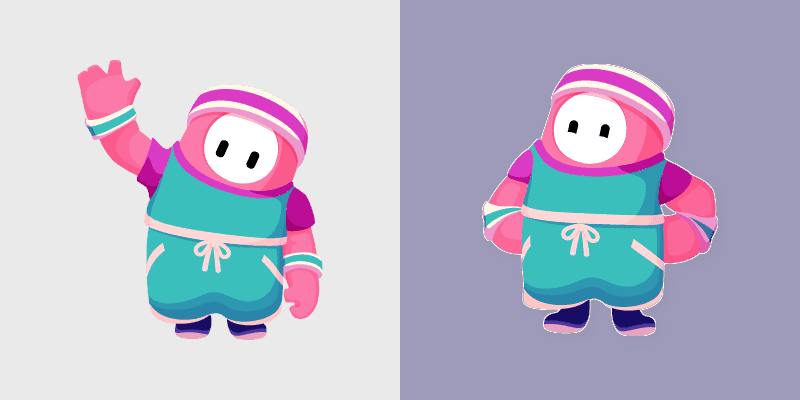 Custom Cute Fall Guys Cursor