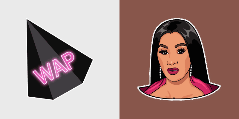 Cardi B Custom Cursor Pack
