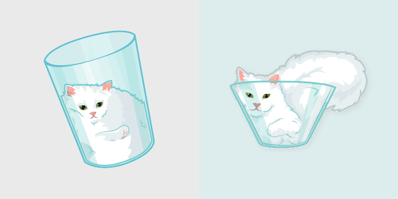 Custom Cute Cursor Pack - Liquid Feline Fun