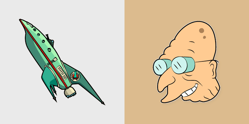 Futurama Futuristic Cursor Pack