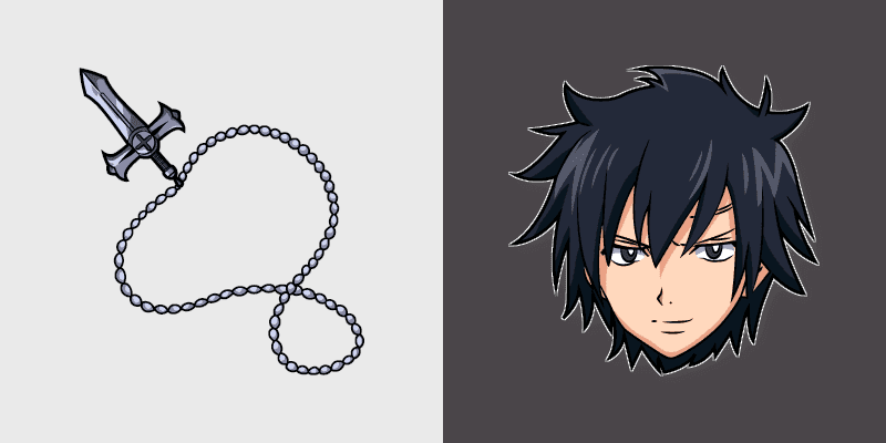 Cute Gray Fullbuster Cursor Pack