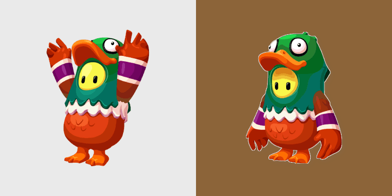 Custom Cursor Pack - Fall Guys Mallard Design