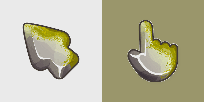 Cute Cursor Rock & Moss