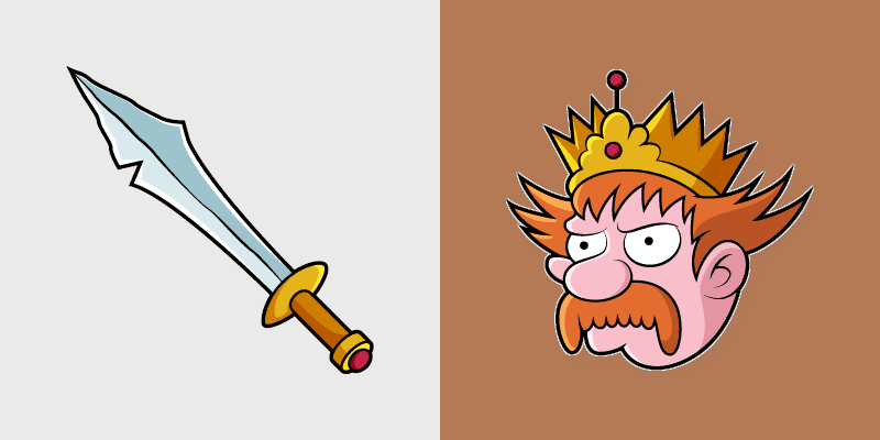 Custom Cursor Pack: Zog and Sword Adventure