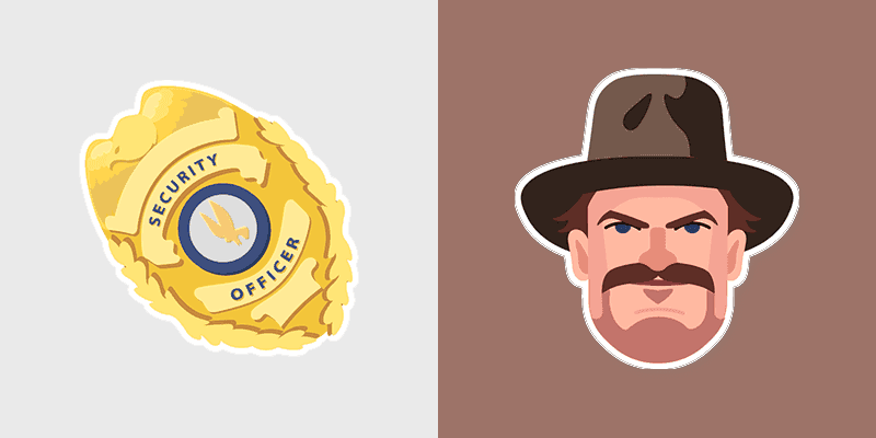 Custom Cursor for Stranger Things Chief Hopper