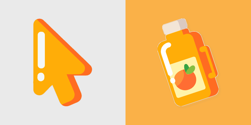 Cute Cursor - Refreshing Orange Twist