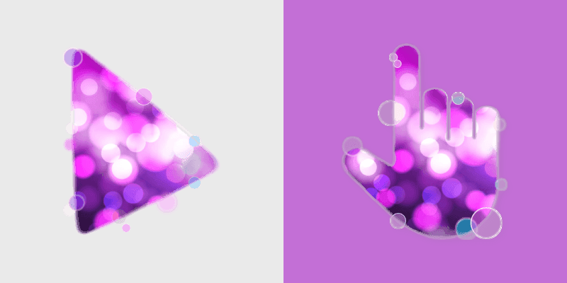 Cute Cursor with Bokeh Lights