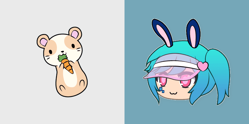 Lusa & Hamster Custom Cursor Pack