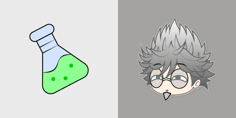 Cute Cursor Prof. Gacha and Potion