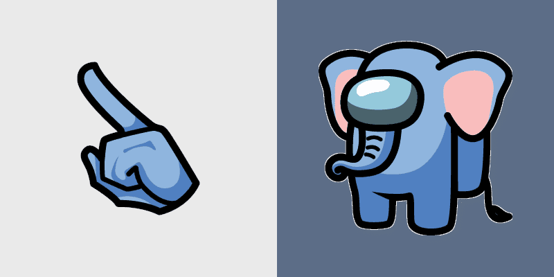 Cute Cursor Elephant for Among Us