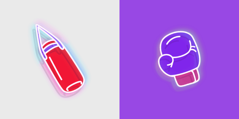 Custom Cursor Pack with Boxing Glove and Punching Bag