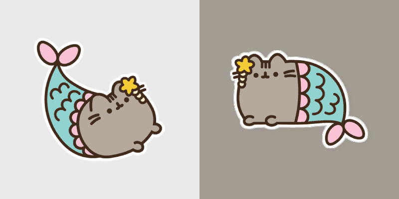 Mermaid Pusheen Custom Cursor