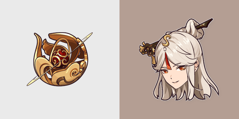 Cute Cursor Pack - Genshin Impact Ningguang & Solar Pearl
