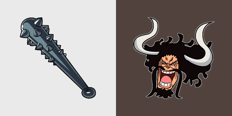 One Piece Kaido & Kanabo Cute Mouse Cursor Pack