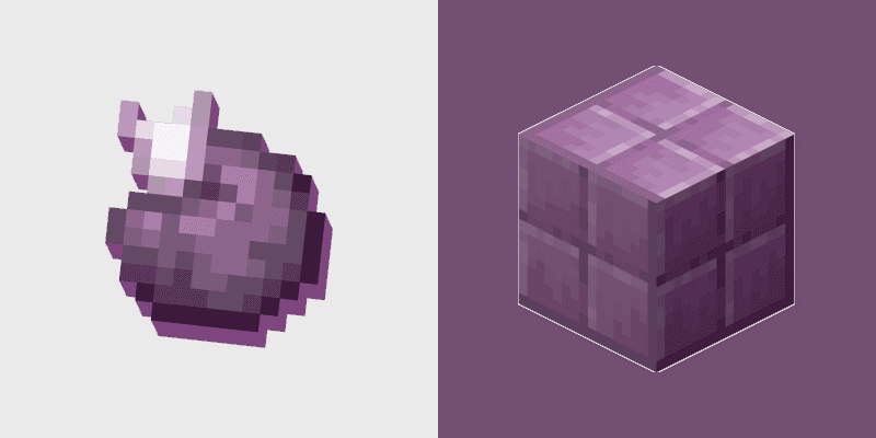 Custom Cursor Pack - Minecraft Chorus Fruit & Purpur Block