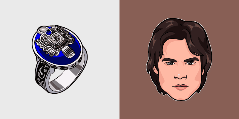 Vampire Diaries Damon Salvatore Custom Cursor