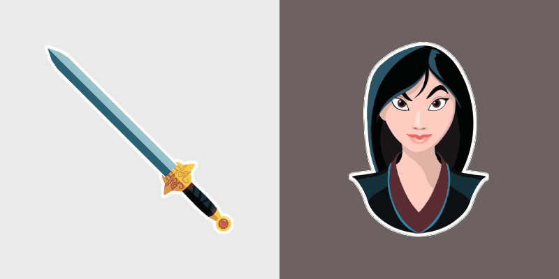 Mulan Sword Cursor Pack