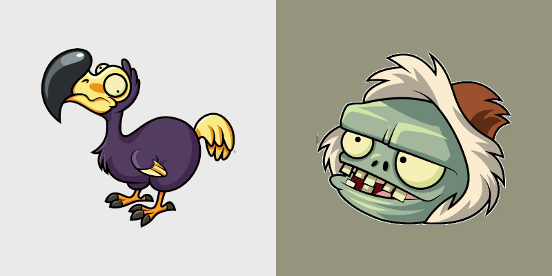 Cute Cursor Pack - Dodo Rider Zombie Theme