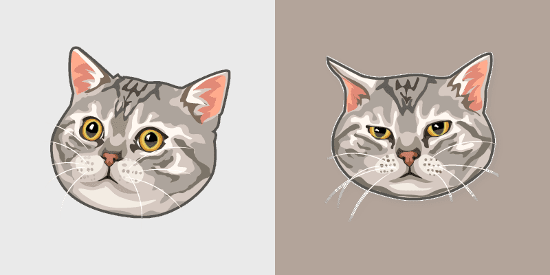 Cute Cursor Pack - American Shorthair