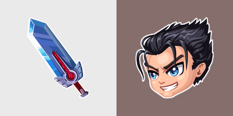 Custom Cursor Pack - Hero Wars Galahad & Harunian Sword