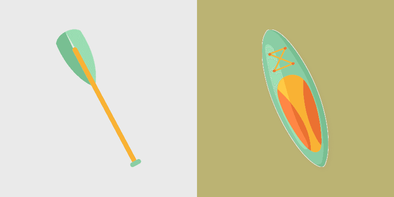 Cute Cursor Pack for Paddleboarding