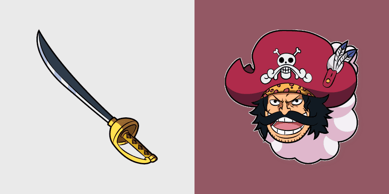 Custom Cursor Pack - Gold Roger & Ace Sword