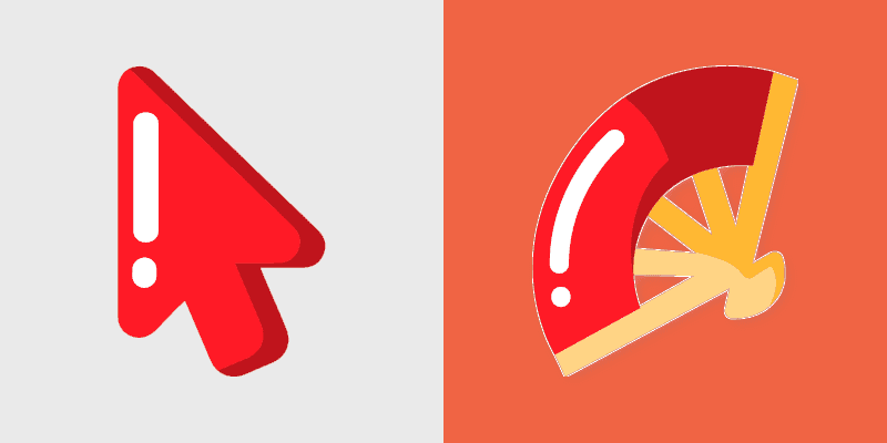 Cute Cursor Pack - Minimal Hand Fan